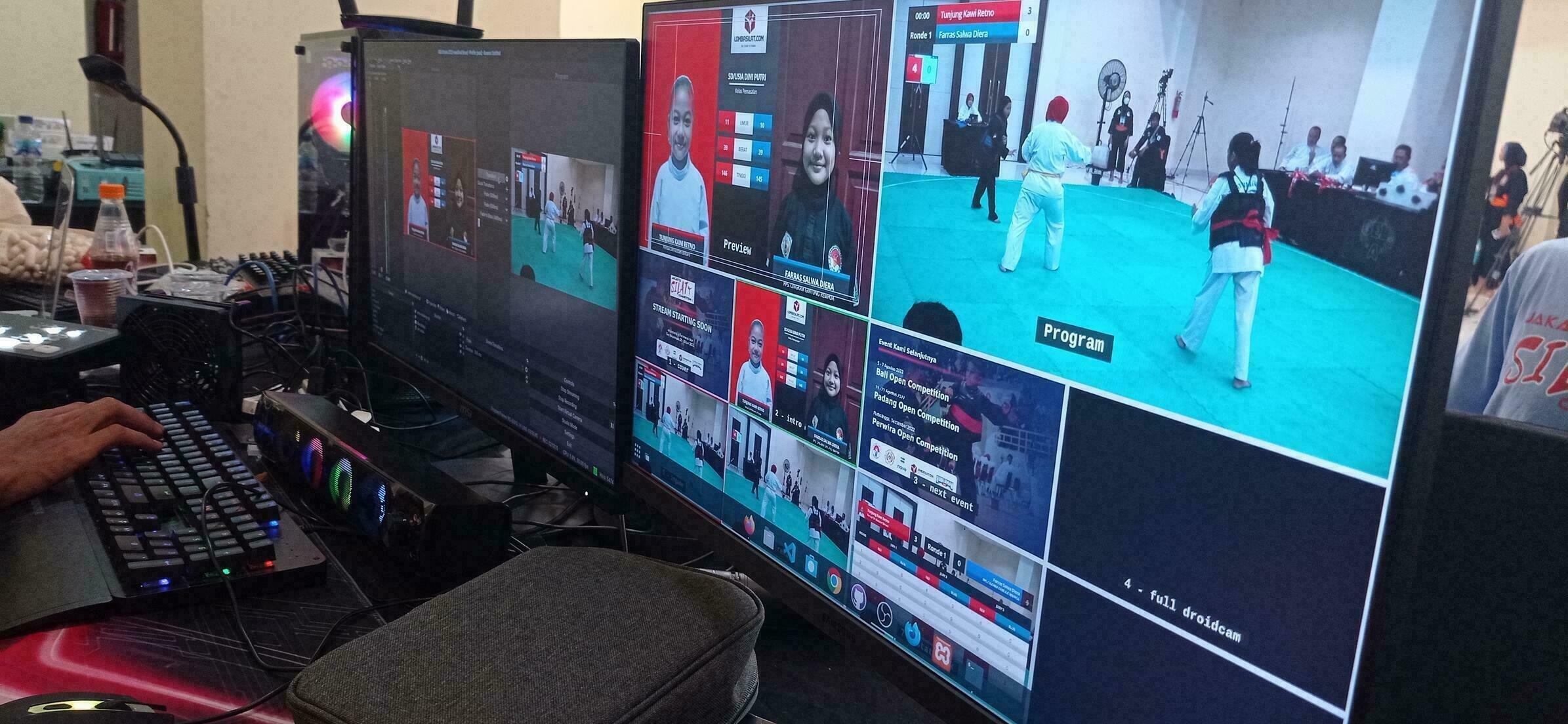 Ilustrasi broadcast overlay profesional